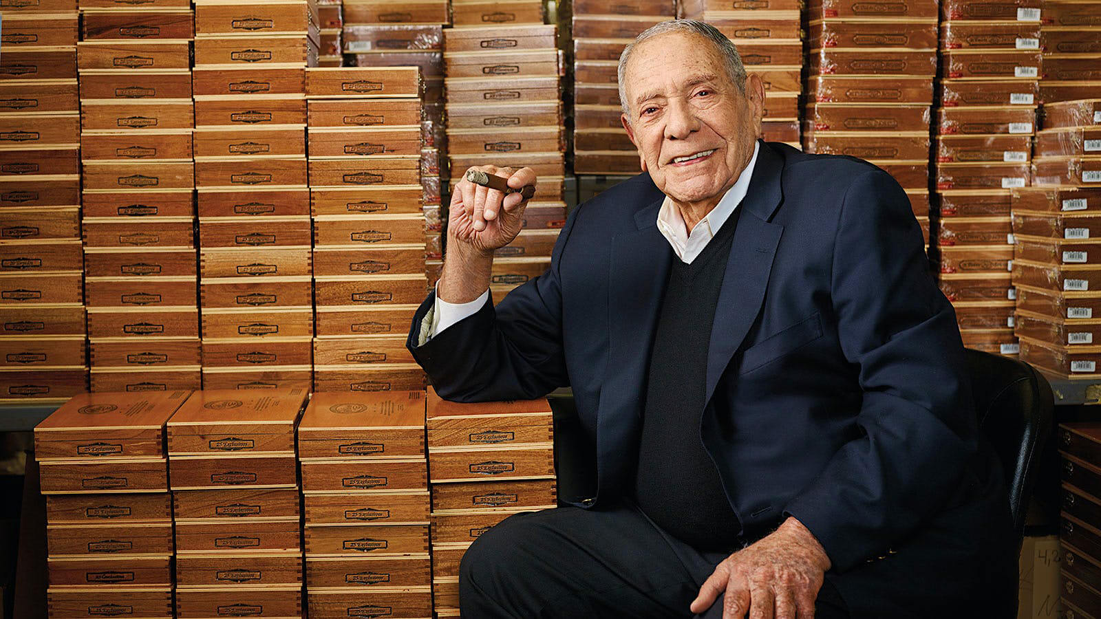 Jose Orlando Padron at the Miami Headquarters | Source: Cigar Aficionado | Padron 1964 Anniversary Cigars