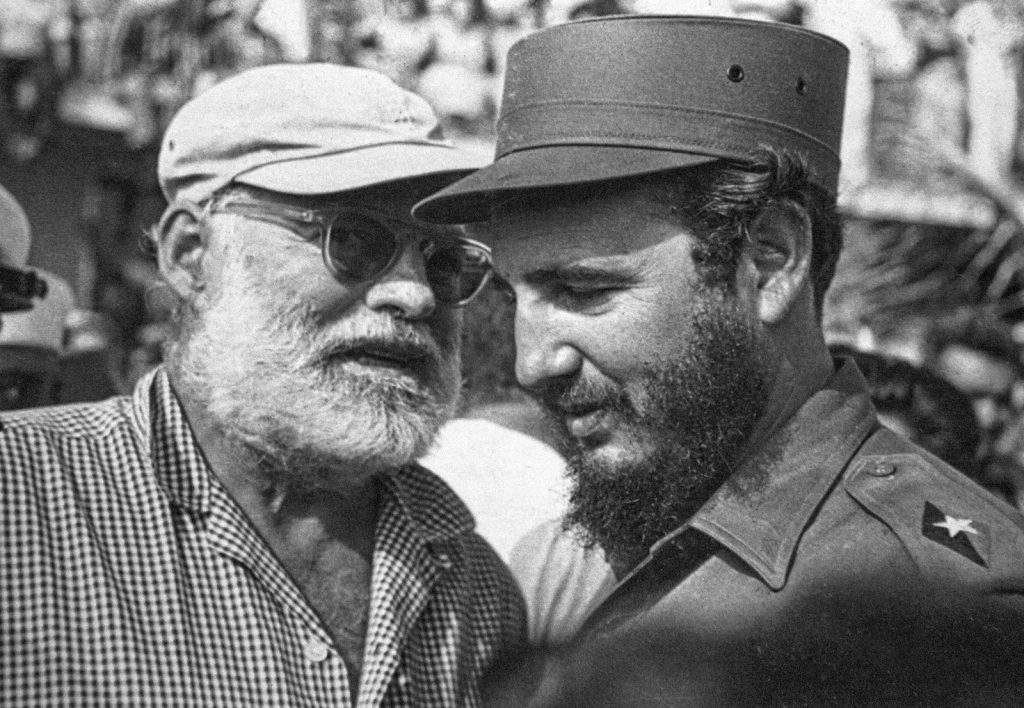 Ernest Hemingway and Fidel Castro | Source: Britannica