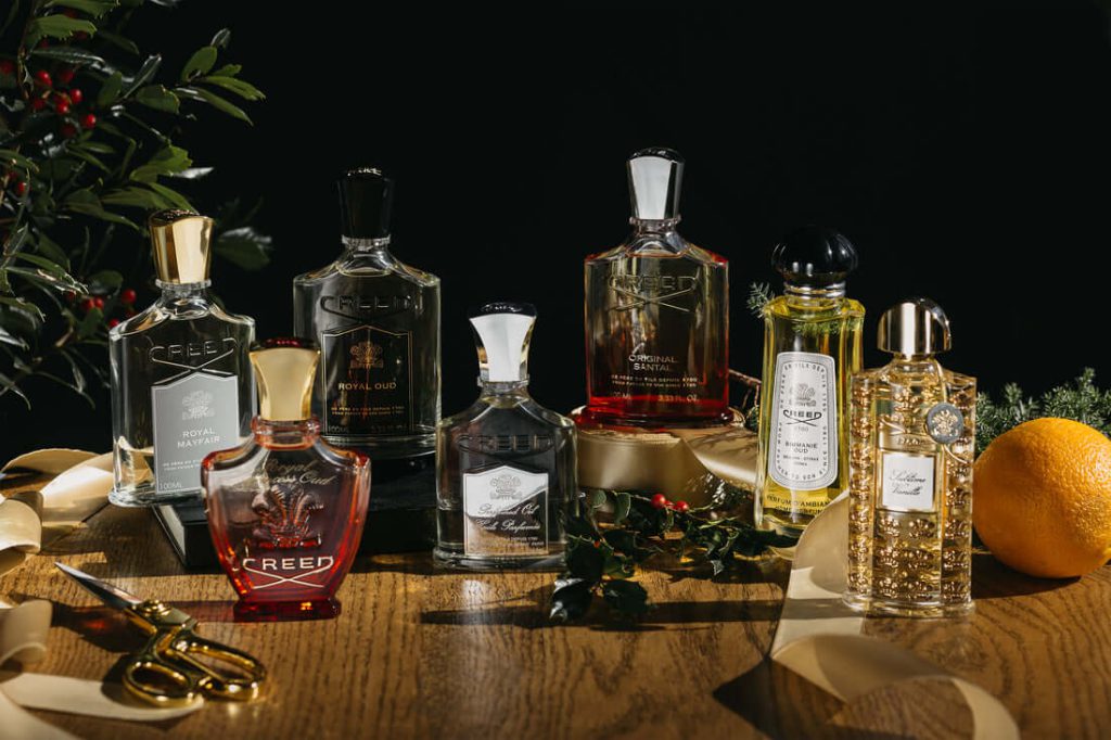 A various assortment of Creed Fragrances | Source: Creed Boutique