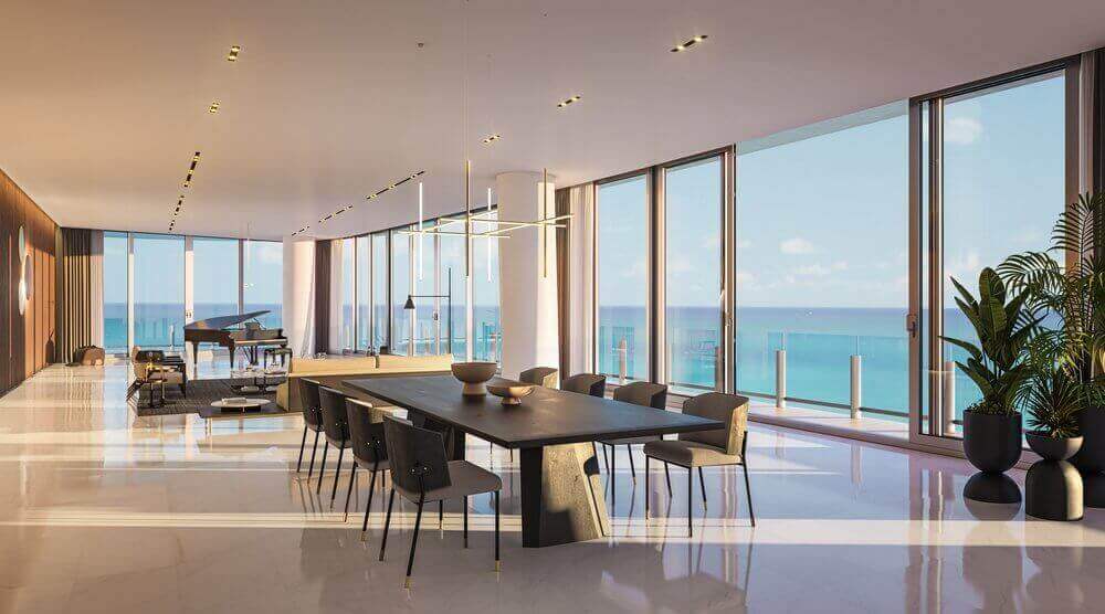 Expansive open floorplans | Source: Aston Martin Residences Miami