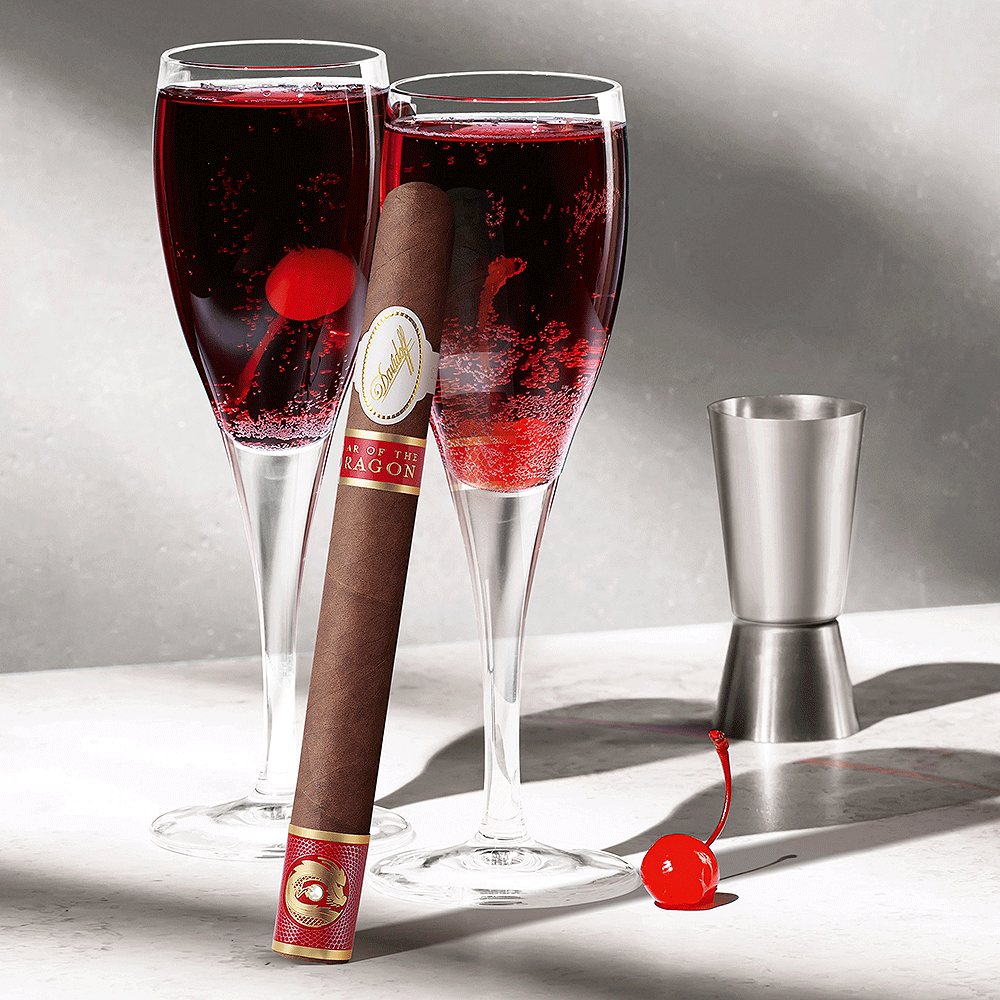 Year of The Dragon and Red Wine | Source: nextCIGAR