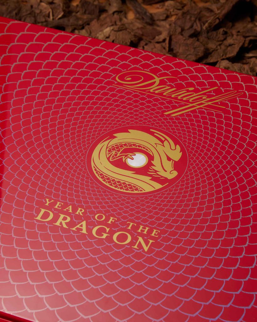 The elegant packaging of The Davidoff Year of The Dragon Cigars | source: nextCIGAR