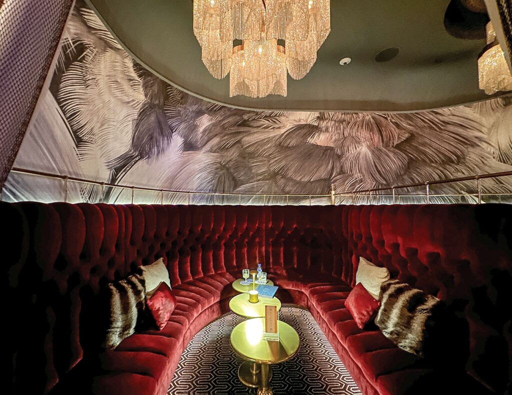 Art Deco style decor at Rosina | Source: Distilling