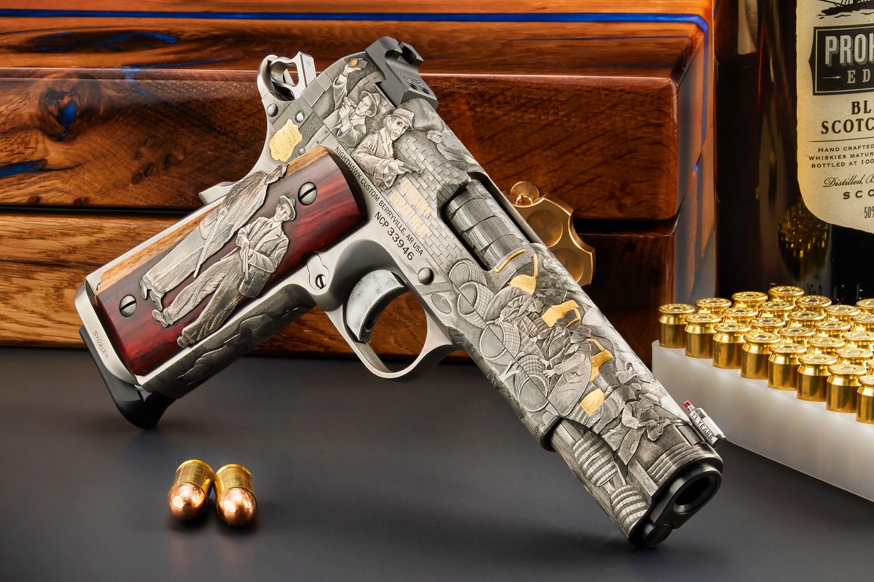 The Nighthawk Custom Engraved 1911 Prohibition: A Unique Blend of History and Craftsmanship