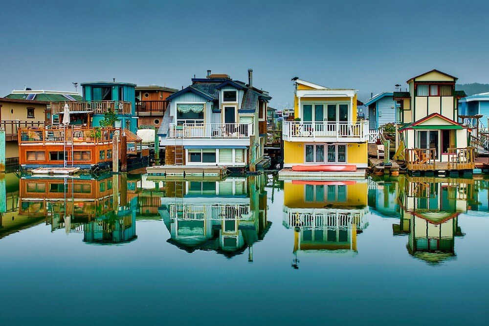 Houseboat communities | Source: Discover Sausalito | Sausalito, Califorinia