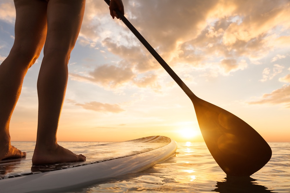 Paddleboarding in San Francisco Bay