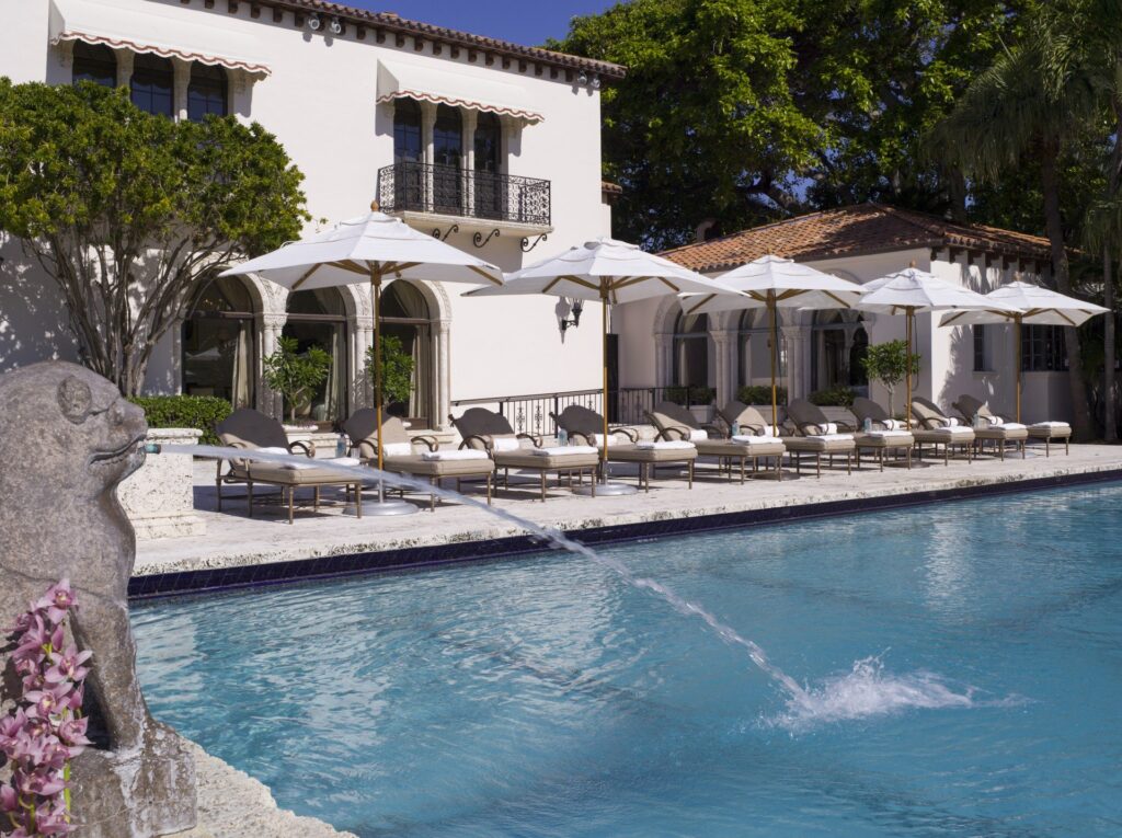 The Vanderbilt Mansion on Fisher Island in Florida