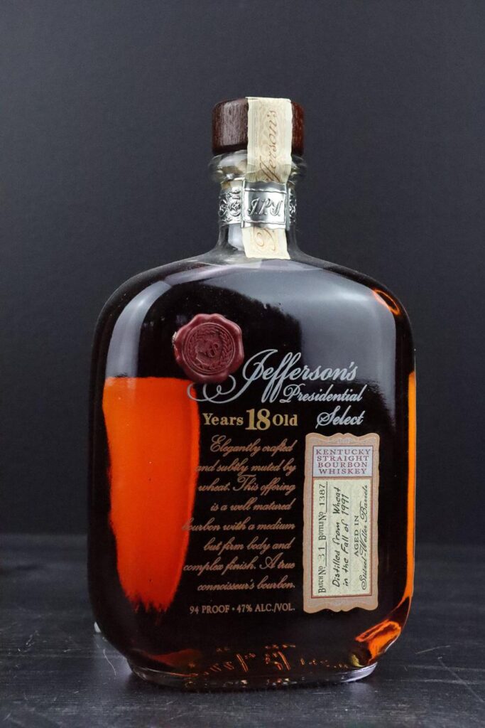 Jefferson's 18 Year 'Presidential Select' Bourbon